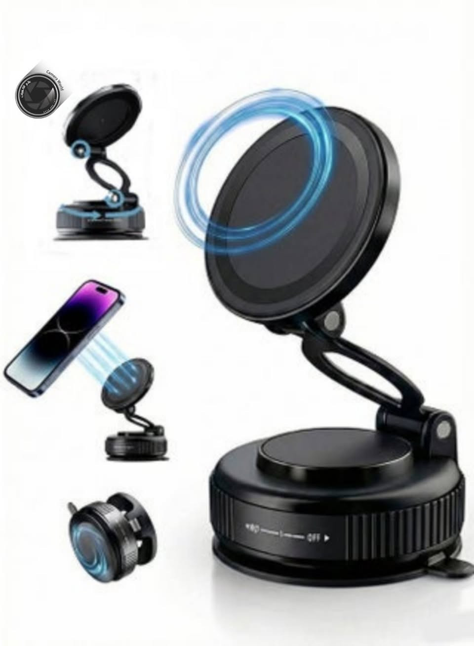 #عالم_الكميرات_𝐂𝐚𝐦𝐞ra_𝐖𝐨𝐫𝐥d📸❤️‍🩹
حامل هاتف مغناطيسي للسيارة (Magnetic Car Phone Holder)،

 قابل للطي والدوران. مواصفاته المتوقعة هي:
📱 تثبيت مغناطيسي قوي للهاتف.
🔄 دوران 360° للقاعدة.
↕️ مفصل علوي يدور حتى 180° لضبط زاوية الرؤية.
📏 تصميم قابل للطي لتوفير المساحة.
🚗 يثبت على لوحة القيادة أو أي سطح مستوٍ داخل السيارة.
🧲 مناسب للهواتف التي تدعم MagSafe أو باستخدام حلقة مغناطيسية مرفقة للهواتف الأخرى.
🛠️ مصنوع غالبًا من سبائك الألمنيوم مع سيليكون لحماية الهاتف من الخدوش.
📐 يسمح بالاستخدام العمودي والأفقي.
🚫 لا يحجب الرؤية أثناء القيادة.
📱 متوافق مع معظم الهواتف الذكية مثل iPhone وسامسونج وشاومي وريدمي وغيرها (عند استخدام الحلقة المغناطيسية إذا لزم الأمر).

#سعر_$🔥📸

#تواصل
#واتس0956489149
https://wa.me/qr/KD7W2F67FKISA1

#قنات_واتس
‏ https://whatsapp.com/channel/0029VbDiJwP5fM5b0gg0Rj40

#تلكرام_Camera_World023
t.me/Camera_World023

#انستا_camera_world023
https://www.instagram.com/camera_world023?igsh=MTJpZGhqOWp3dzV4eQ==

#العنوان_إدلب_شارع_جلاء_مقابل_استديو_المجد📸❤️‍🩹

عالم الكميرات 𝐂𝐚𝐦𝐞𝐫𝐚 𝐖𝐨𝐫𝐥𝐝


**إذا كنت صاحب هذا الإعلان وتريد حذفه لأي سبب، رجاءا أرسل رسالة إلى الدعم الفني**