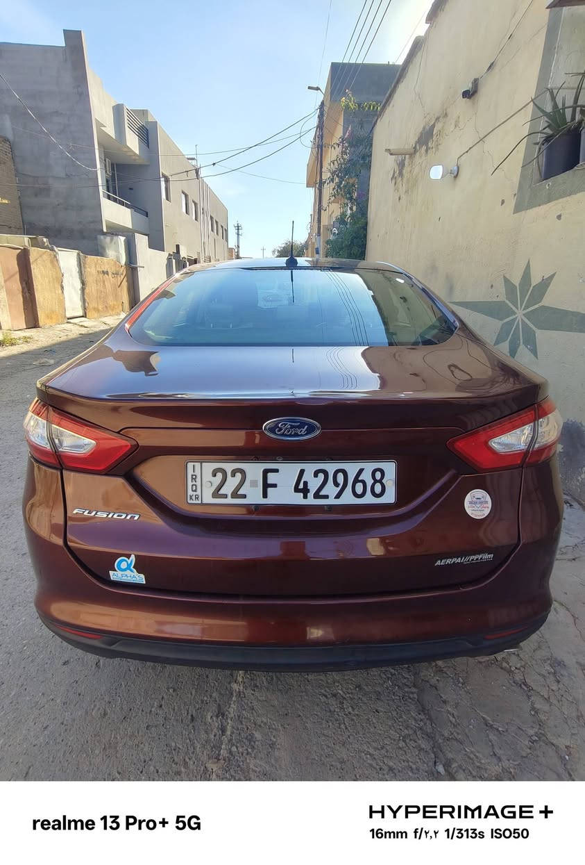 للبيع .. فورد فيوجن نظيفة جداً (وارد أمريكي)
​الموديل: ٢٠١٦
​اللون: عنابي
​المحرك: 4 سلندر 2500cc (محرك SE)
​الممشى: 82,000 
​رقم السيارة: أربيل
​حالة السيارة:
​وارد أمريكي (حادث سرقة)، مصبوغة 3 قطع بدون أضرار هيكلية.
​المحرك والكير بحالة المصنع (بلادي) وبدون أي نقص.
​تبريد ثلج وشغال 100%.
​دوشمة جلد كاعية جلد سيارة مال جناي السعر ٩٨ بيع مستعجل مكان السيارة ديالى المقدادية للاستفسار الاتصال 
***********
