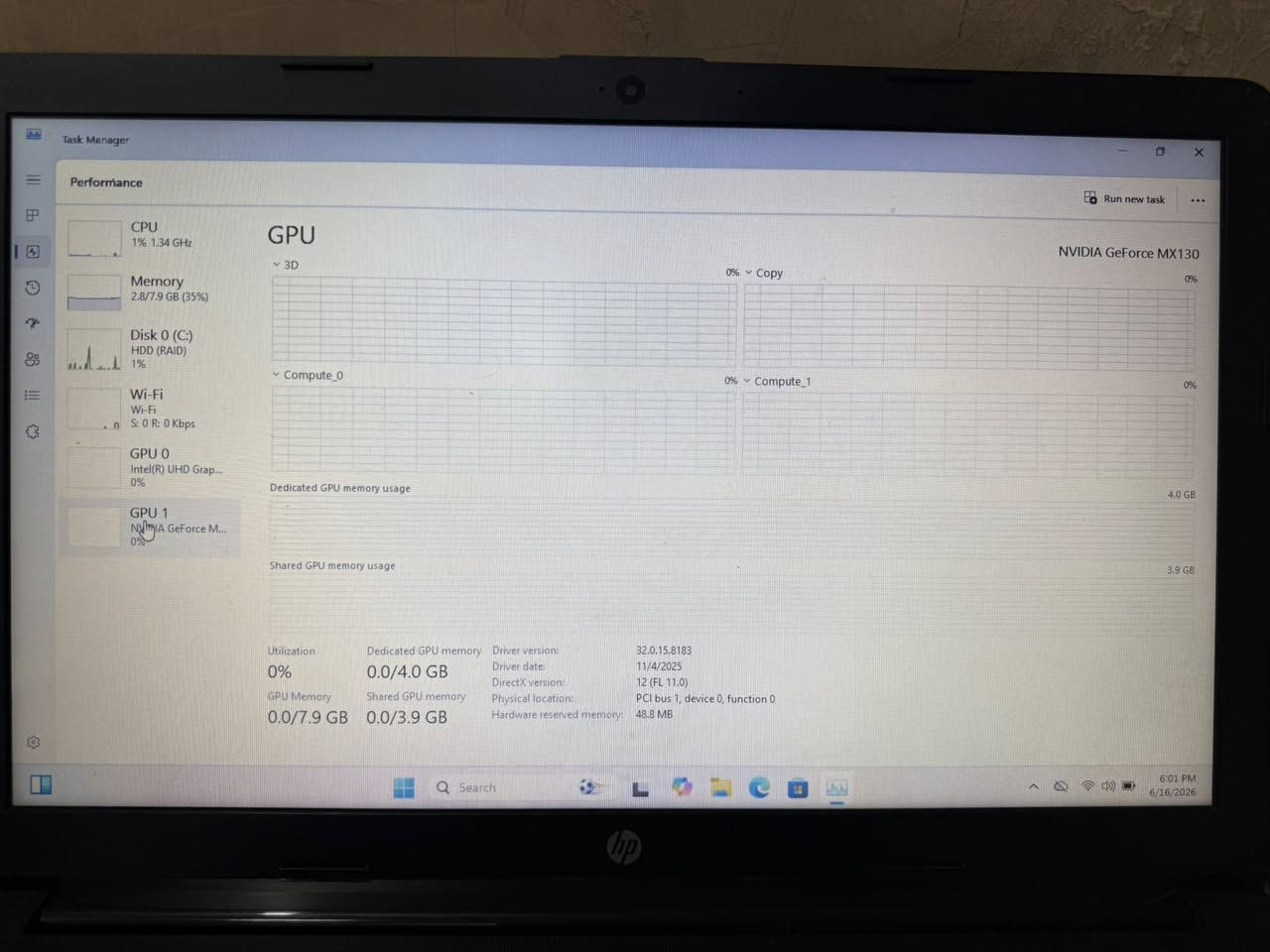 📌 للبيع لابتوب HP 15-da1018ne
🔹 المعالج: Intel Core i5-8265U (الجيل الثامن)
🔹 الرام: 8GB
🔹 كرت الشاشة: NVIDIA GeForce MX130 4GB
🔹 التخزين: HDD 1TB
🔹 الشاشة: 15.6 إنج HD
🔹 الحالة: نظيف جداً وما بيه أي تغيير أو مشاكل
🔹 البطارية: مبدلة وتشتغل بشكل جيد (صحة تقريباً 72%)

💻 جهاز مناسب للدراسة، الأعمال، والاستخدام اليومي، ويشغل برامج وألعاب خفيفة بشكل جيد.

📞 للتواصل على ***********

💰 السعر: 300 الف
