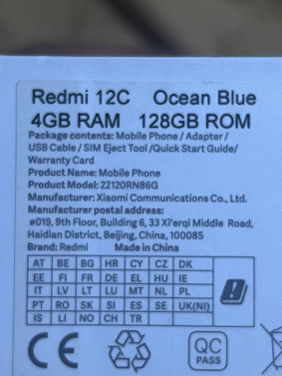 ريدمي 12C
ذاكره 128g ورام 4g 
تلفون بيت نضيف مابي كسر
ولا مصلح ولا شي 
كارتون اصلي ويا وشاحنه 
شريحتين ورام يشيل
كامرتين حلوات يدعم البورتريه 
ويدعم الذكاء الاصطناعي
السعر 110 بي مجال قليل
***********
مكاني بصره /خور الزبير
