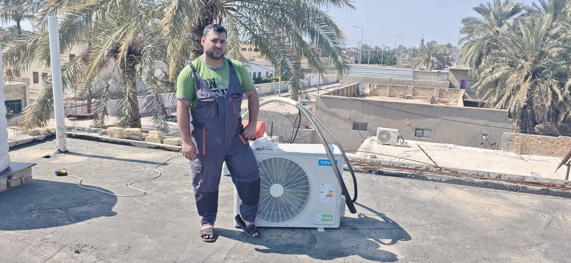 بعض اعمال التبريد للموسم الجديد
مرحبا شباب كيف الحال 
تعلن الورشة الهندسية المتنقله بادارة المهندس حسنين محمد لصيانة جميع اجهزة التبريد والتكييف والمجمدات والثلاجات موقعيا يعني مراح تتحمل عناء نقل الى محل الصيانة وكلها تتم امام ناظرك ماعليكم سوى الاتصال على الرقم ***********

وللفائدة ارجوا منكم مشاركه المنشور يمكن صديقك او اقاربك يحتاج هذا الشي ودمتم سالمين
