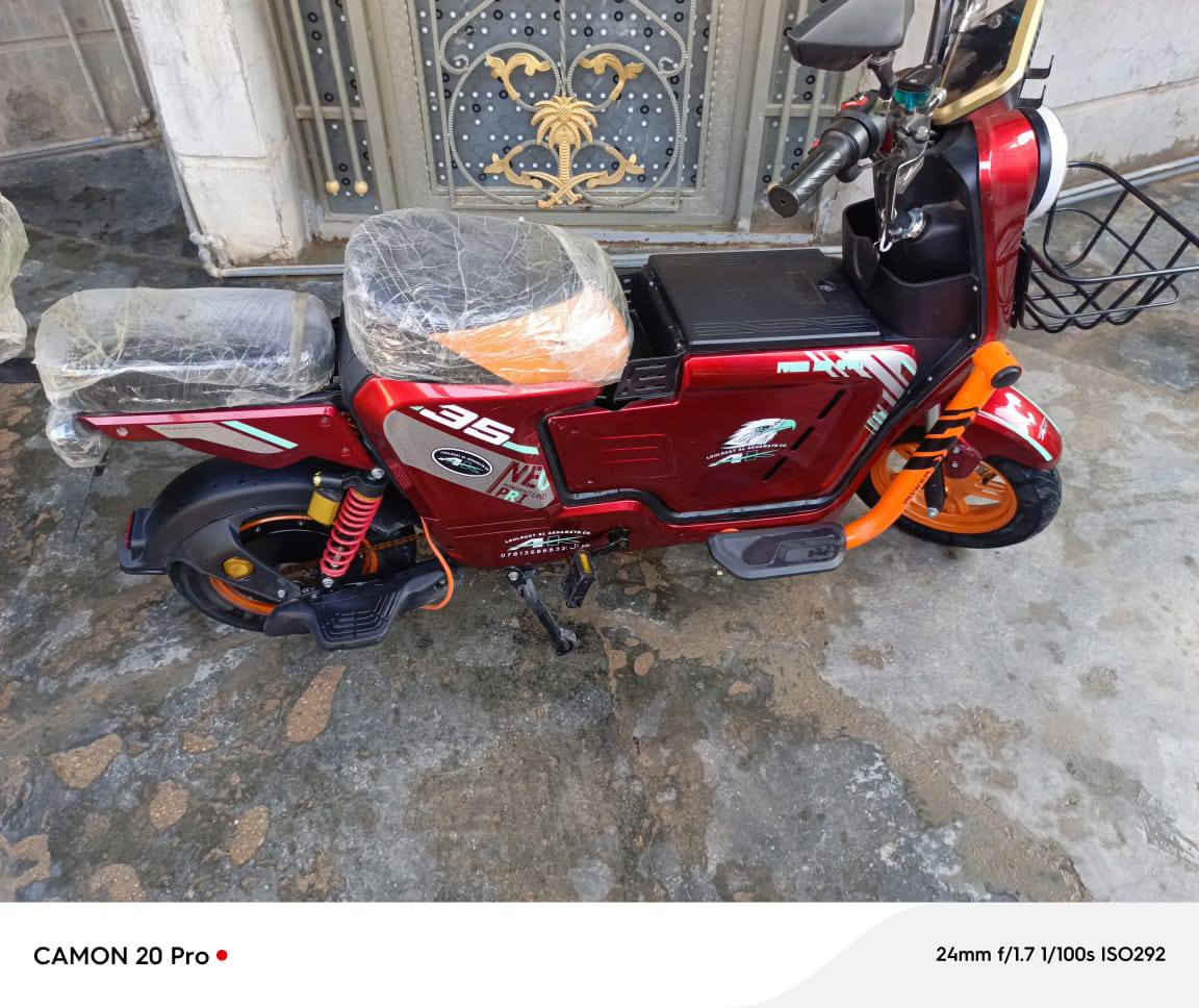 السلام عليكم بايسكل شحن جديد سته بطاريات سعر 600 وبيها مجال***********
