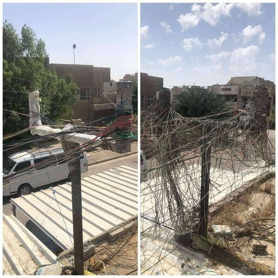 سلام عليكم الى اصحاب جميع المولدات احنا كادر تصفية الويرات المتروكة نشيل الواير المتروك ونرتب الشغالات ومقابل بس الواير المتروك ما ناخذ فلوس والترتيب مثل ما واضح بل صور والي يعجبة الشغل رقم ***********او يجي خاص
