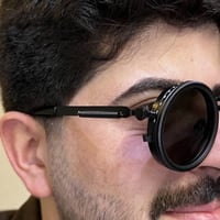نظارة ND Vario • نظارة ستيم بانك • نظارة دائرية • إطار معدني • نظارة ع...
