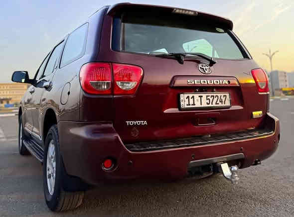 تويوتا سيكويا موديل 2009 فئة SR5 خليجي
مكفولة كفالة عامة من الضربه والصبغ والتبديل بعدها على وضع الوكالة السيارة جديدة جدااا بحالة الشركة جاهزة من كلشي كير مكينة حدادية تبريد ثلج  تدفئة كلشي جاهز وشغال موااصفات السيارة فووول مواصفات 1/1 SR5..........
مكينة من نوع FORCE i8(5.7L)..
فتحة.
كراسي جلد.
كراسي كهرباء.
7 راكب.
3 قطع تبريد ((منفصل)).
نضام تبريد CLIMATA ثلاث قطع.
نضام APS.
نضام Cruise Speed ((مثبت سرعة)).
شاشة كبيرة((نضام APPLE CAR PLAY+B-T+Wi-Fi)).
منافذ ((USB+USB-C)).

🛑 السعر سوي تعليق يصل مباشرة 🤖 

وبعد بيهاا هواااي مواصفات السيارة جاهزة وكاملة 100% من جميع النواحي بعدها بحالة الوكالة وبل اضافة عليها طبقة حماية ((نانو سيراميك)) مع الضمان رقم بغداد دولي سنوية ((2030)) تتحول في كافة محافظات العراق 

رقم صاحب السيارة 
***********
