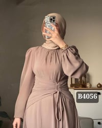 فستان شيفون • ون سايز ٨٥ك • حزام شداد