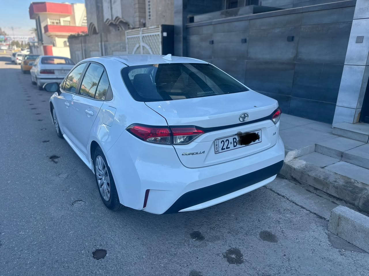 كورلا 2021 LE
رقم اربيل الجديد
رادار امامي /تحديد مسار
كاميرا خلفي / شاشة كبيرة / حجر بيئة بلادي
قيادة ذاتية / بريك بصمة / اوتو هولد 
(كير /مكينة/حدادية /طخم اطارات/ بطارية ) كلة جديد
الضرر ( بوند مصبوغ + تعديل بارد 5 اصابع جاملغ امامي)
السعر /165$
مكان السيارة الموصل 
***********
