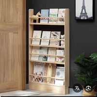 رف كتب خشبي • معلق حائط • ١٢٠×٦٠سم