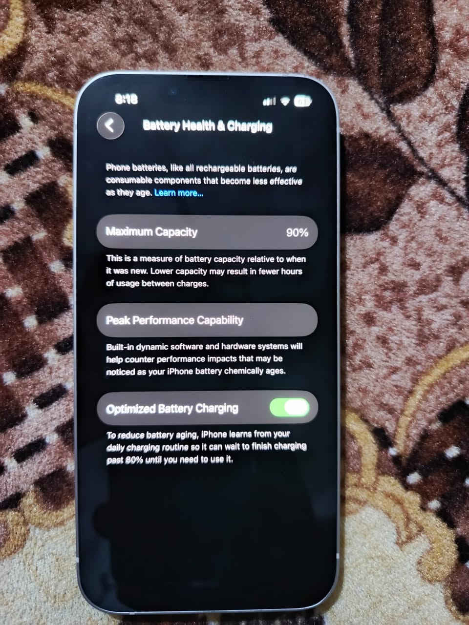 جهاز ايفون 13عادي للبيع
الجهاز وتر بروف مامبدل بيه اي شي ولا مفتوح 
بطاريه٩٠
ذاكره ١٢٨
الجهاز بيه ضربه صغيره مو واضحه فوق الكامره
السعر ٤٥٠  الجهاز لگطه بعده نضيف شرط شخط مابيه غير هاي الضربه مثل مموضحه


**إذا كنت صاحب هذا الإعلان وتريد حذفه لأي سبب، رجاءا أرسل رسالة إلى الدعم الفني**
