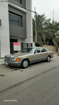 للرغابة مال رئاسي مرسيدس جامبو 300 se  لون شمباني موديل 1986  السيارة ...