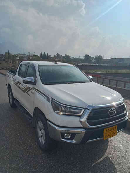 تیۆتا هایلۆکس(مەرزیە) مۆدێل 2021
سەیارەکی زۆر جوان تەنها 75 هەزار ڕۆشتووە
هەمووگیانی شەریکەیە وەسفی ناوێ.
مواسەفات دەبڵ ئەکسل نیزامی ئیکۆ شاشە و حاسە گێجی نیو ئلیکترۆنی کوشن سارد و گەرم... زۆرێکی تر
تەنها یەک پەڵەی چاملەغی دوا لای بەگ لاهتەوە بۆیاخە بێ ناوگرتن و بێ هیچ شتێ.

نرخی 295$ و مجالی تیایە.
شوێن دەربەندیخان
ژ. ت  ***********
ژ.ت   *********** السليمانية
