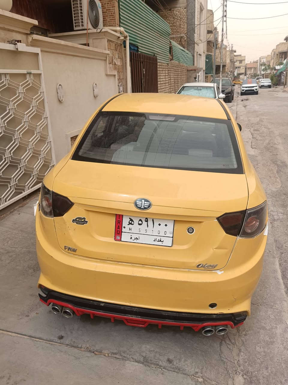 السلام عليكم ورحمة الله
سياره للبيع  او مراوس فاو اولي موديل ١٥ رقم بغداد عليهة هيئة مال ٣ سنوات وغرامة ٥٠ الف ينزلن من السعر السيارة خير من الله شوفة عينكم سعرها 37 وبيهة مجال بسيط

***********
