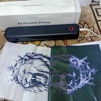 طابعة حرارية • تطبع وشوم • مجرّبة