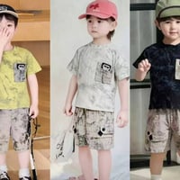 طقم • برموده كتان • مقاس ١-٥