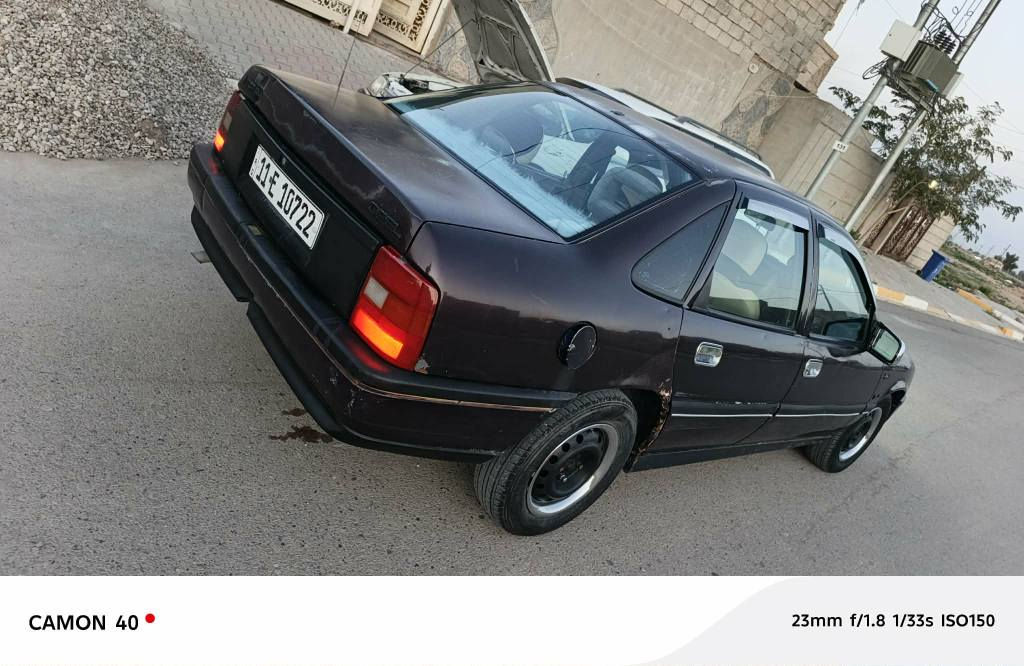 اوبل فكترا 1991 حجم 16 سيارة بلادية بدون ضربه بدون صبغ هلالات بعده شركه ما معمر  رقم بغداد سنوية ب اسمي ل2031  شرط تحويل وكالة محرك كير شرط ب كارتون راديتر بنكه سلف داينمو قوايش باتري فيت بم بلكات كله ب كارتون مسجل سماعات كله جديد شرط سيارة مال بيت وشايف الف خيرها الي يصير من قسمته سعرها 36 بي مجال بسيط حق جية مكاني كركوك 
*********** كركوك, العراق
