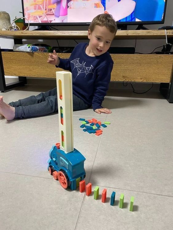 🚂DOMINO TRAIN🚂
قطار الدومينو الذكي لتطوير ذكاء طفلك وهو يلعب في نفس الوقت و يساعد الطفل على التخيل والإبداع . و بتنمي مهارات كثيرة جدآ عند الطفل 
❤️ مفيدة لحالة التوحد لدى الاطفال 🙍🏻‍♂️🙇🏻‍♂️
❤️ كما يمكن قضاء وقت ممتع بها طفلك 👶🏻
❤️تحتوي على ٦٠ قطعة دومينو
❤️صوت وضوء ممتع تعمل على البطارية #الاصلية
🚘يوجد خدمة توصيل لجميع محافظات العراق ٤ الاف🚘

#طفل #اطفال #ترند #العاب #ملابس


**إذا كنت صاحب هذا الإعلان وتريد حذفه لأي سبب، رجاءا أرسل رسالة إلى الدعم الفني**