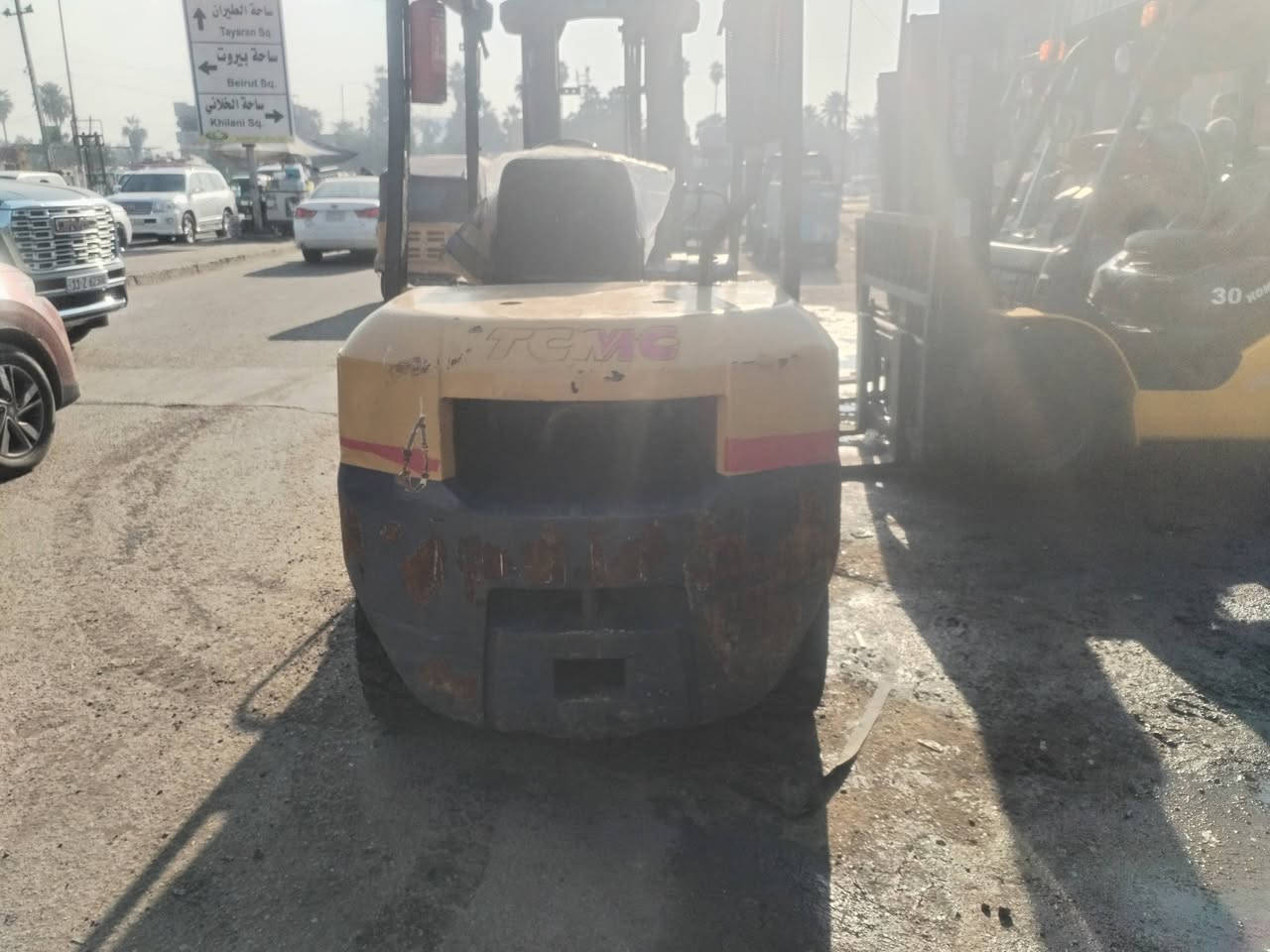 السلام عليكم للبيع رافعه ٣.٥ TCm ياباني ٤ حركات ٣ سلايت جب حاويه جاهزه للعمل العنوان باب الشيخ ***********
