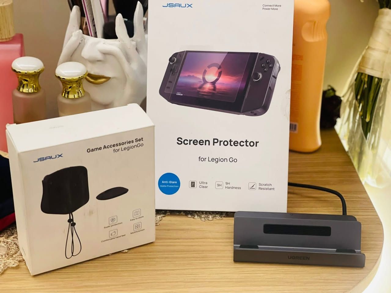 أجهزه العاب محموله + ملحقات اضافيه 
اسوس روك الاي اكسبوكس 512 ذاكرته الجديد استخدام كم يوم فقط كلش جديد ملحقات كامله وبي العاب سعره 750 قفل 
🩷اسوس روك الاي إكستريم 512 ملحقات جنطه وشاحنه فقط سعره 565 قفل 
🩷لينوفو ليجن كو 512 ملحقات باكيت وشاحنه وسعره 625 نهايته 
اسعار ثابته 
والملحقات متوفر جنطه محموله 30 كل انواع اجهزه 
لزكه ب10 لينوفو ليجن والاس والاكستريم قطعه 10
ادبتر 20 
ماسك جوستك مع حافظه لينوفو 20
بغداد خطيب شعله
***********
