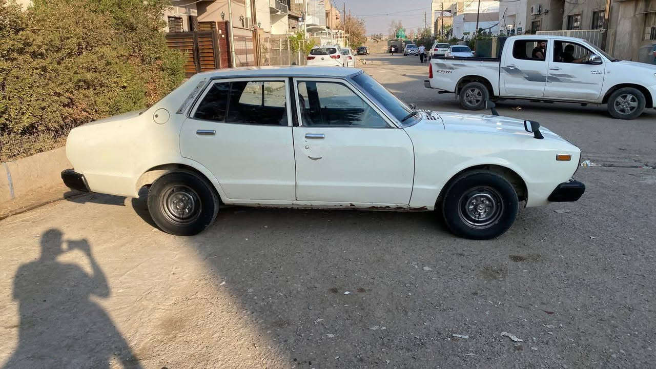 السلام عليكم
للبيع
داتسون ابيض موديل 1979
سنوية لحد 2030
محرك بلادي لا صرف ولا بخار 
تبريد شغال بلادي 
اربع تايرات جديد 
غرفة السيارة بحال ممتازة 
مكان السيارة كركوك للاستفسار اتصال برقم ***********                  30$ وبي مجال
