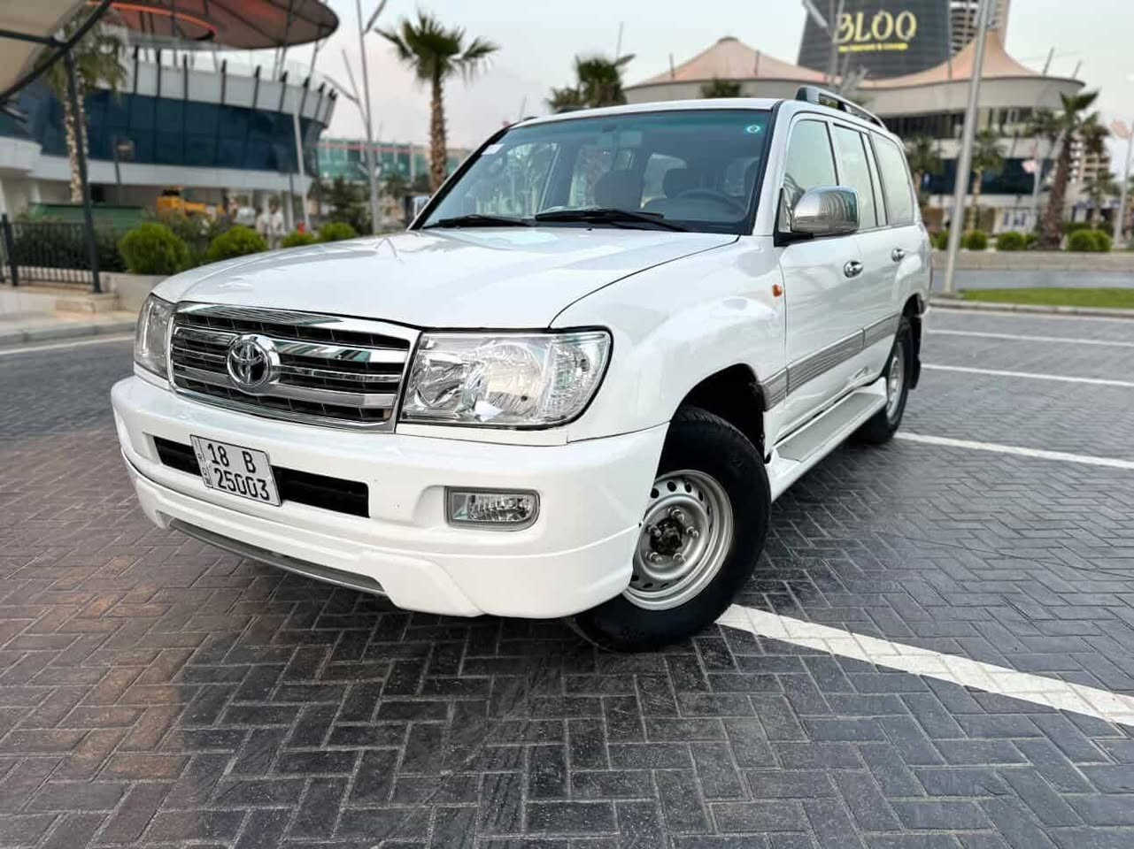 للبيع فقط تويوتا لاندكروزر GX مونيكا قطري خليجي موديل 2003 ***********
للبيع فقط بدون مراوس
لاندكروزر مونيكا GXقطريه
وارد خليجي  موصفات السياره
موديل 2003 بلدي بليته وشاصي
محرك V6 4.0 
كير عادي لوكير
دبل تانكي 
تبريد بريك EBS
فور ويل
جام عادي
سبع مقعد
السياره جاهزه
من كير ومحرك
واكسل تخم تاير
داخل كل جديد
كشنات جلد جديد
سقف كانتارا 
حداديه امامي خلفي
جديده كهربائية كلها
بلديه وشغاله الحمدلله
ربع مابيها مصرفه محداث
كامل 2007 دوسات وبجم
السياره احل من الصور بعد
بيها صبغ حزام فقط بدون
دواخل وقماره وتكم  مكفوله
من الحادث والمعجون والخياس
رقم بابل مميز بسمي سنويه هز فحص
كل جديد 31 تحويل وكاله بنفس اليوم
مكان السياره بغداد السعر علئ خاص
التواصل علئ رقم ***********

