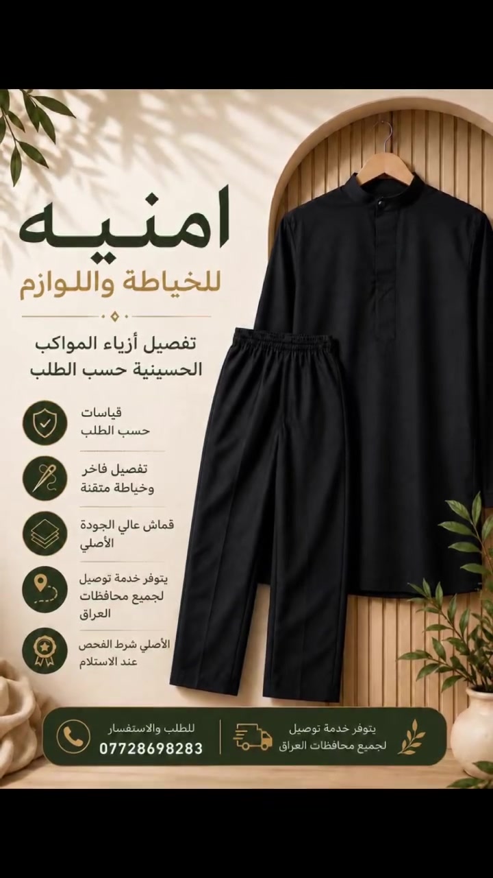 نفتح الحجر تجهيز المواكب الحسينية  #شهر_محرم #مواكب_حسينية #الحسين_عليه_السلام


**إذا كنت صاحب هذا الإعلان وتريد حذفه لأي سبب، رجاءا أرسل رسالة إلى الدعم الفني**