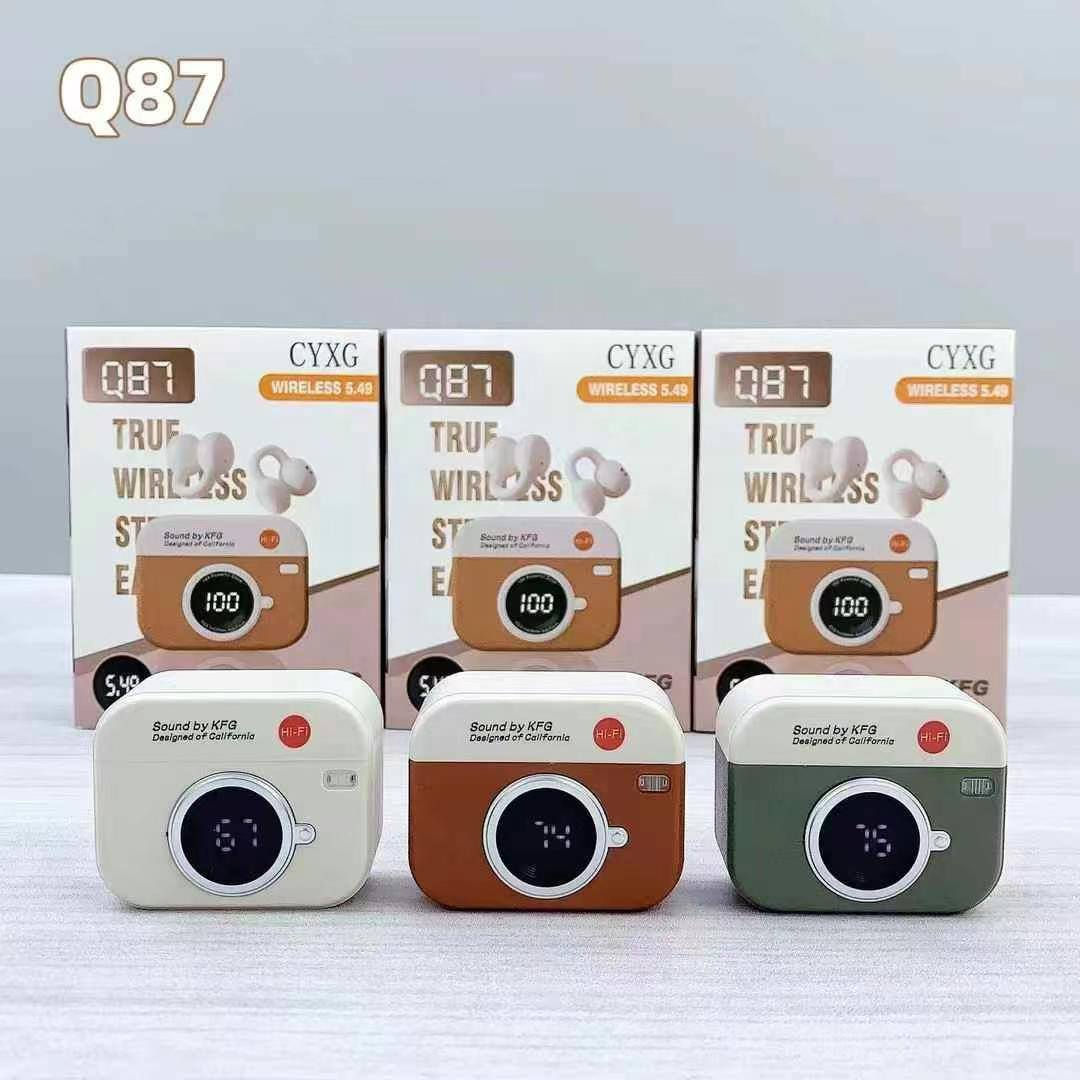 ايربود CYXG Q87
🔸تعمل على جميع أجهزة الأندرويد والايفون 
🔸شحن كيبل تايبسي 
🔸جودة صوت ممتازة 
🔸مقاومة "للرذاذ" الماء و التعرق "مناسبة عند ممارسة                       الرياضة"
🔸تمنحك السماعة ساعات استخدام  متواصل
🔸يمكنك استخدام القطعتين او واحدة حسب الاستخدام 
🔸اظهار نسبة الشحن بالهاتف 
🔸مسافة العمل 10 متر
🔸مايك 

📍العنوان/ذي قار _قضاء الغراف _شارع ال رمضان _قرب مدرسة الفاضلات 

للحجز والاستفسار /مراسلة الصفحه او الاتصال ع الرقم *********** واتساب📱

#يوجد_لدينا_توصيل
