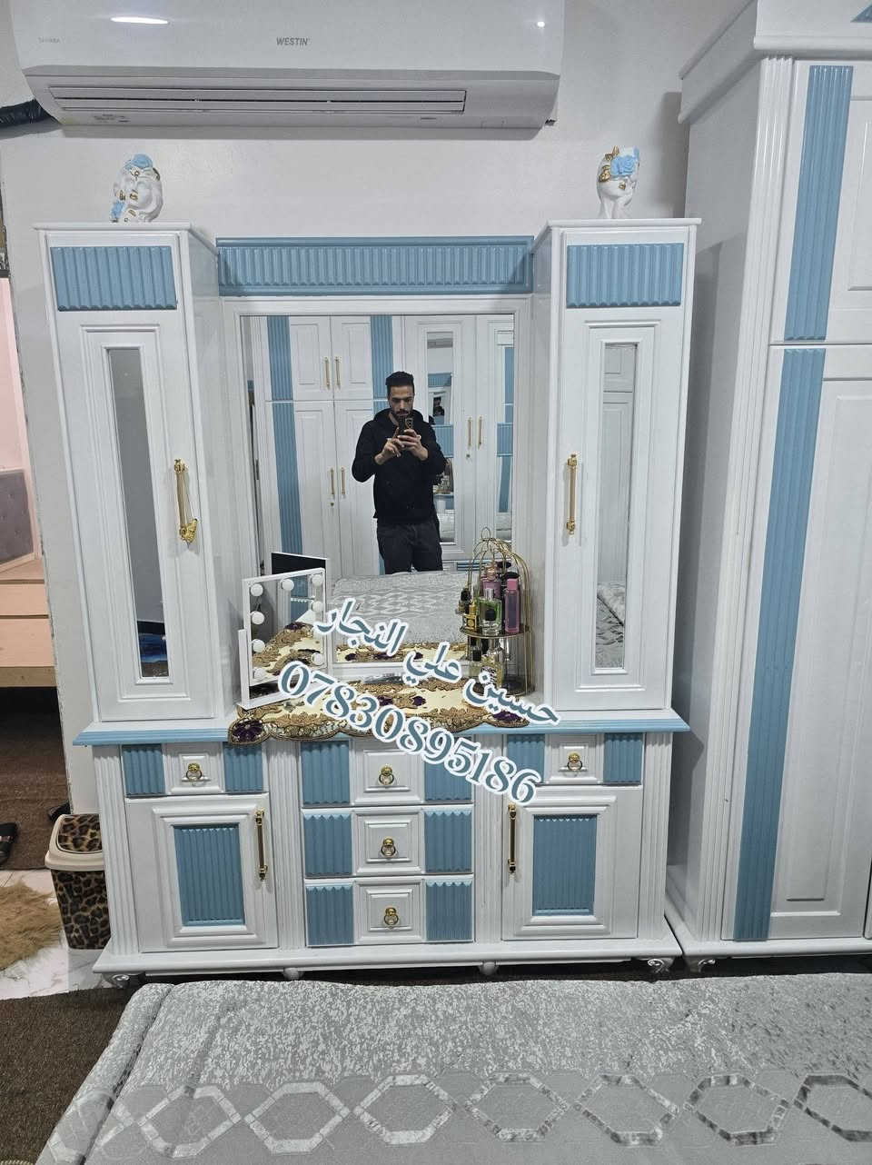 آلَهـم صـلَ عــلَى مــحــمــد وآلَ مــحــمــد
تم نصب غرفه الاخ. ولاء. (الف مبروك) 🩷🩵🩷
زبائننا الأعزاء يستمر معمل (حسين علي النجار)
 بتقديم كل ماهو حديث ومميز 
من حيث الاناقة والمتانة
ومن أفضل انواع الخشب 
بأصباغ حراريه درجة اولى وجميع الالوان
يوجد توصيل لكافه المحافظات
الاستفسار. ***********.. واتساب.
