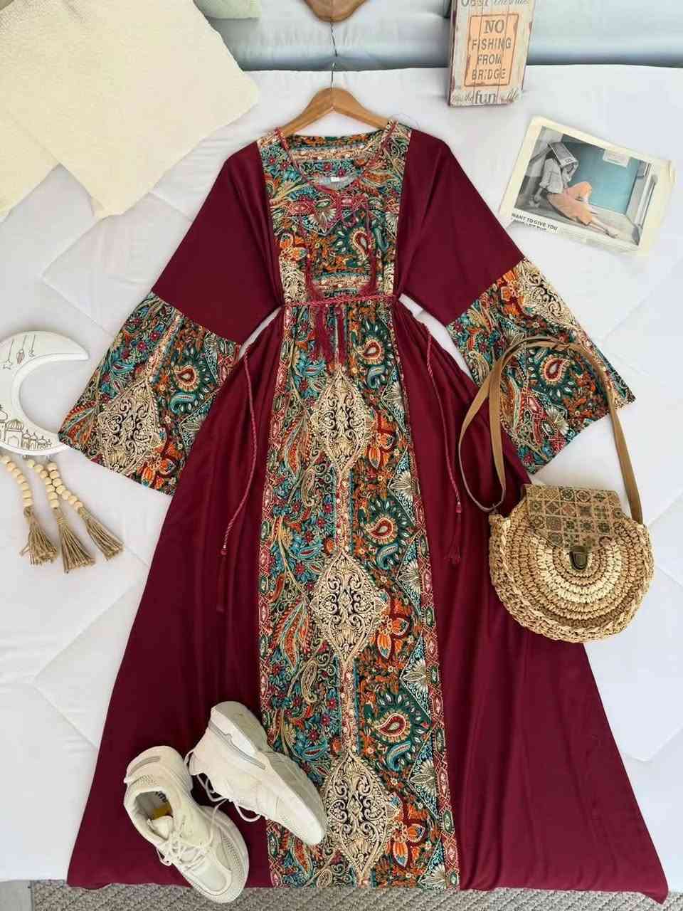 #تكـــــــــــررررااااارر_وووصــــــــــــــــل
راحة تلبسينها… وأناقة تشوفينها
قماش خفيف، قصّة واسعة مع ربط يحدد الخصر
#مخوررر_رمضـــــاني_وووووصل ❤️🌺🦋🐅 
قياس يلبس من وزن 60 الى وزن90
#سعــــــــــــر15
يوجد توصيل داخل المسيب الفين دينار 
يوجد توصيل محافظات


**إذا كنت صاحب هذا الإعلان وتريد حذفه لأي سبب، رجاءا أرسل رسالة إلى الدعم الفني**