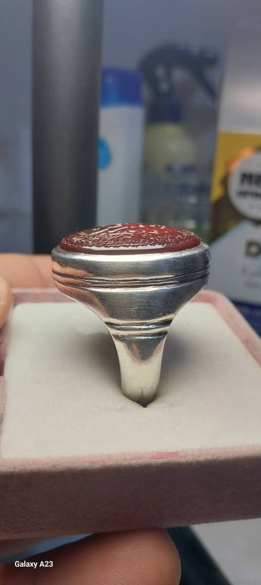 اللهم صل على محمد وآل محمد
عقيق يماني كرزي 

مخطوط ايه النور المباركه 

خط العملاق السيد سعيد جهنكير امضاء يا حافظ 

صياغه البحرين 

حجم الحجر ٣ سانيم الا ربع 

قياس الخاتم ٣٠


**إذا كنت صاحب هذا الإعلان وتريد حذفه لأي سبب، رجاءا أرسل رسالة إلى الدعم الفني**