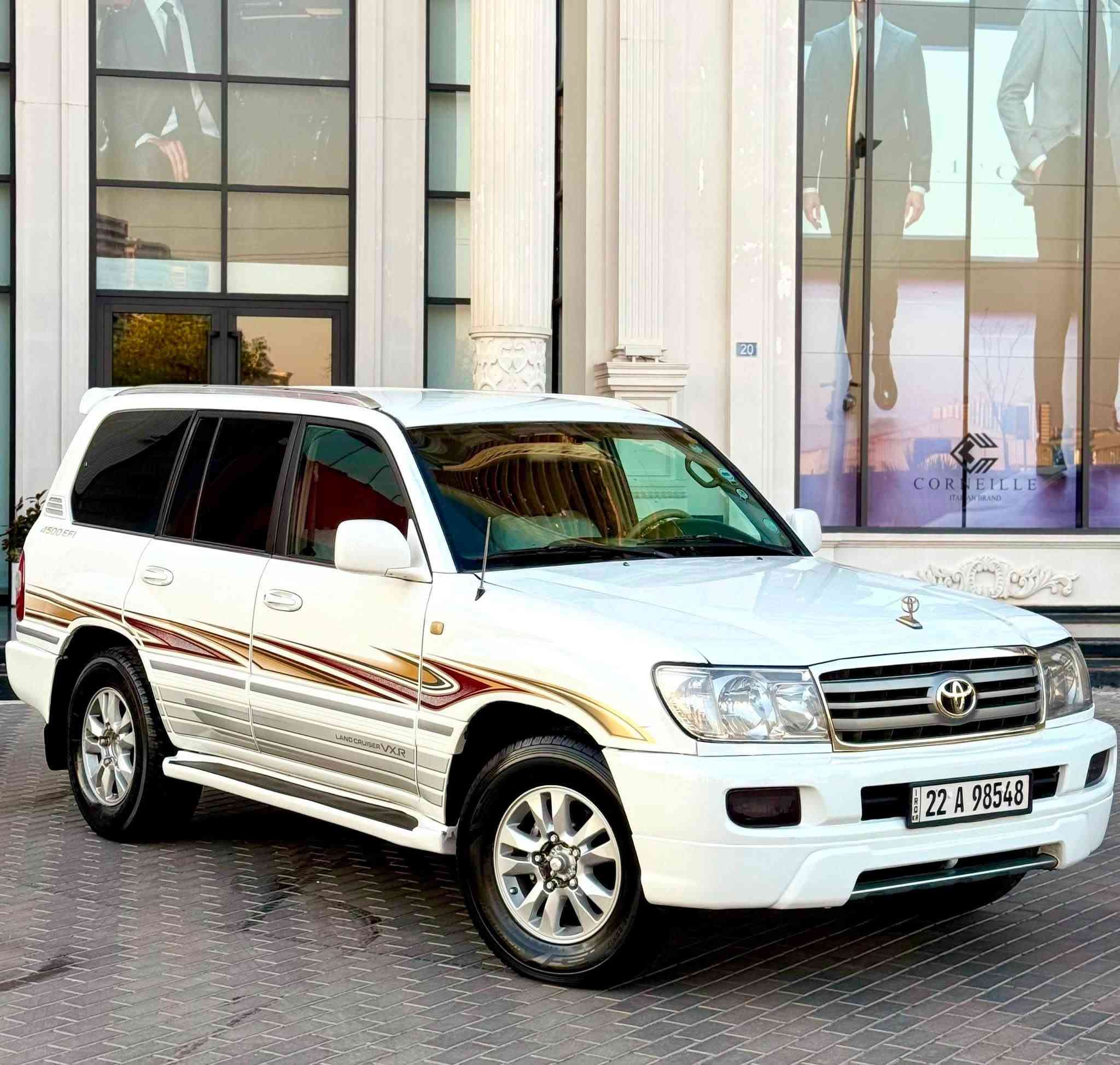 لاندكروز مونيكا 2001 فول فولة ناو زةرد  بةس سلايت نية گير اوتوماتيك رقم اصلي غازو بةنزينة ٦ سلندر گيرومةكينةى بةشةرت ٣ بارجةى بوياغة بي ليدان رقم و سنوى نوية بةناوى خومانة سحر 117 $ شوين اربيل ***********
