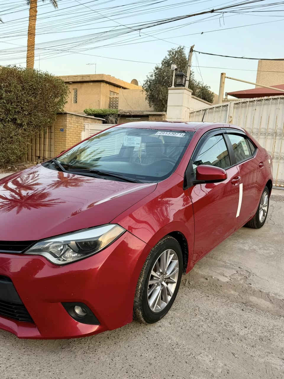 السلام عليكم
كورلا 2015 وارد امريكي
رقم بغداد باسمي الانكليزي تحويل ثاني يوم 
حادثها بنيد وجاملغ مصلحات 
نص فول بصمه تشغيل تحكمات سيتيرن 
نظام سبورت وايكو تبريد ثلج 
شاشه كامره كير مكينه تخم تاير تبريد ثلج 
صدر امامي خلفي السياره جديده جداً 
ماشيه 88 ميل حقيقي 
السعر  ١١٦ وبي مجال بسيط 
مكان السياره بغداد 
رقم الهاتف *********** 
((غير متواجد ع الفيس بوك))
