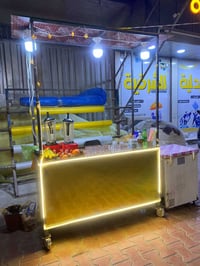 عربانه عصاير للبيع عرض ٦٠ سم وطول ١٦٠ سم سبب البيع راح افتح محل عصاير ...