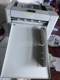 � للبيع 🔴  جهاز تخريم ورق + ريكه (أوتوماتيك) 📏 قياس A3 ✨ جديد (طك كارت...