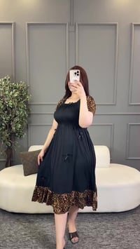 فستان ساحلي • فري سايز • فانيلا زبدة