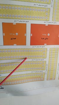 قطعه ارض  للبيع في التوزيع الجديد ٦٩   نوع العقار طابو ملك صرف بيه سند...