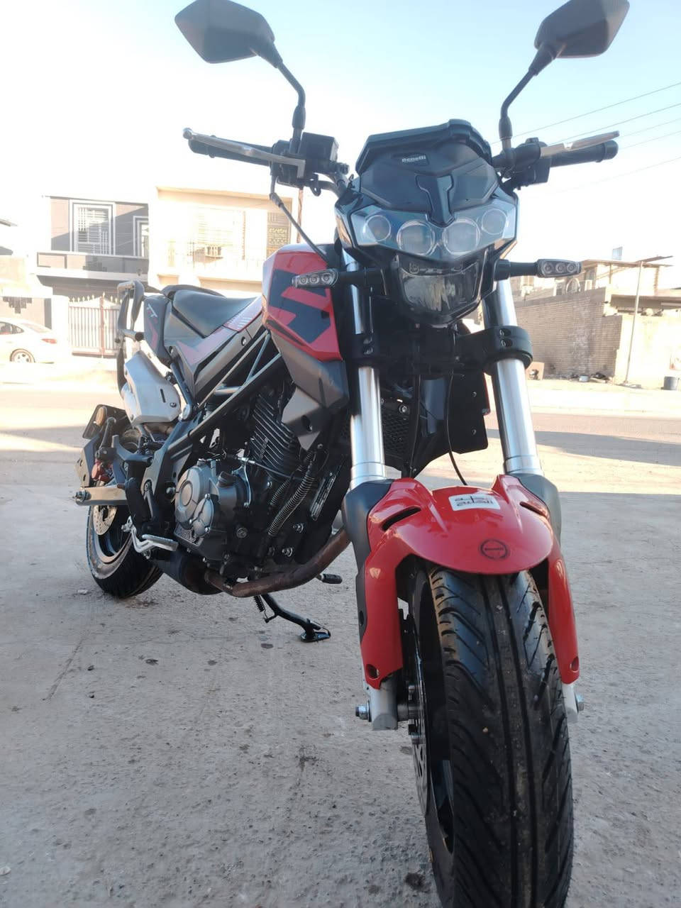 سلام عليكم دراجه بنلي135 موديل2022 نازله ب2023 رقم بغداد تحويل مباشر  ماشية 14  الدراجه ممفتوحه  تايرات زوج جديد وياها سيباية وصندوك قماش عنواني بغداد حي اور ***********
