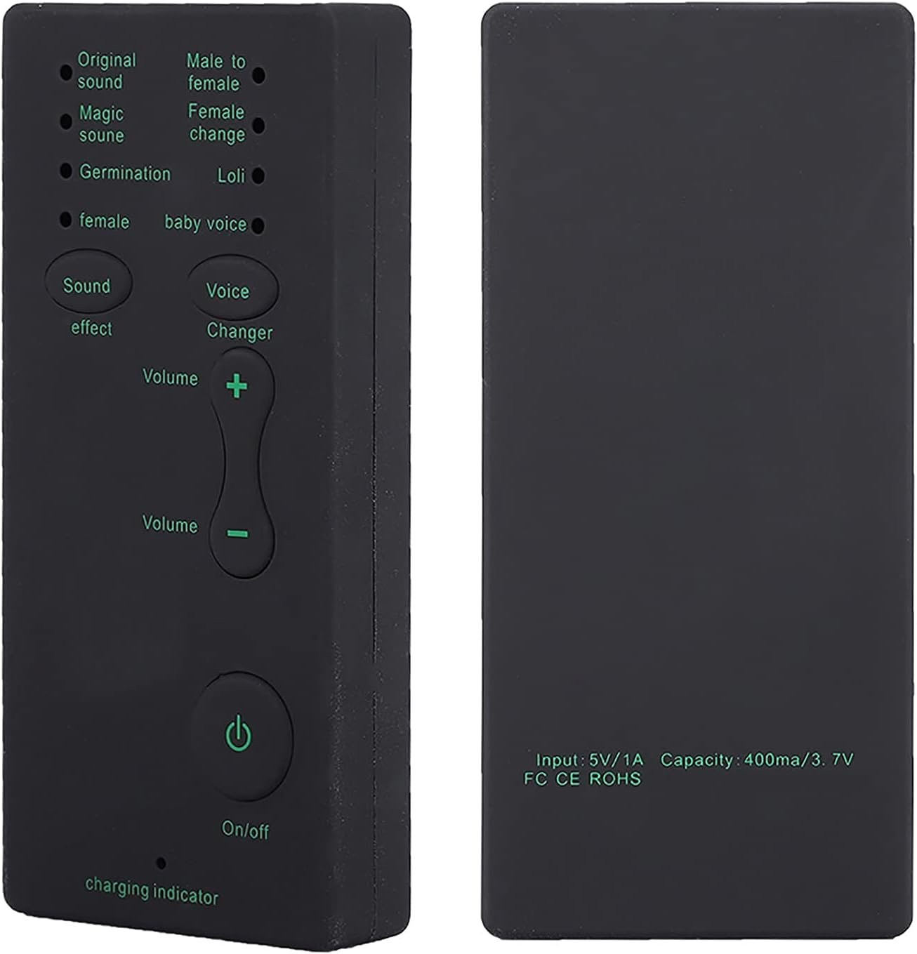 تغيير الصوت: 
• استمتع بتغيير صوتك إلى أي صوت تريده، من ذكر عميق إلى أنثى رقيقة، أو حتى روبوت!
• الترفيه:
• أضف لمسة مرحة إلى محادثاتك مع الأصدقاء أو زملاء العمل، أو استخدمه أثناء لعب ألعاب الفيديو لزيادة المتعة.
• الخصوصية:
• حافظ على خصوصيتك أثناء المكالمات أو الدردشات عبر الإنترنت، أو استخدمه لإخفاء هويتك.
• الإبداع:
• جرّب أصوات مختلفة لتقديم عروض مسرحية أو كوميدية، أو استخدمه لصنع محتوى إبداعي فريد على الإنترنت.
• *تفاصيل سريعة*
• المادة المصنوع منها : البلاستيك ABS . كربلاء, العراق


**إذا كنت صاحب هذا الإعلان وتريد حذفه لأي سبب، رجاءا أرسل رسالة إلى الدعم الفني**