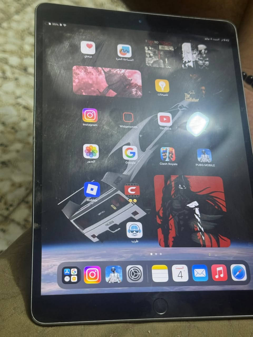 السلام عليكم ipad pro ذ64
جهاز كلش نظيف وممفتوح 
مكفول سماعه وشاشة وكلشي
حط سعر بل يرضي الله
فقط بي هاي رصعه بل ضهر خفيفه كلش وممبينه


**إذا كنت صاحب هذا الإعلان وتريد حذفه لأي سبب، رجاءا أرسل رسالة إلى الدعم الفني**
