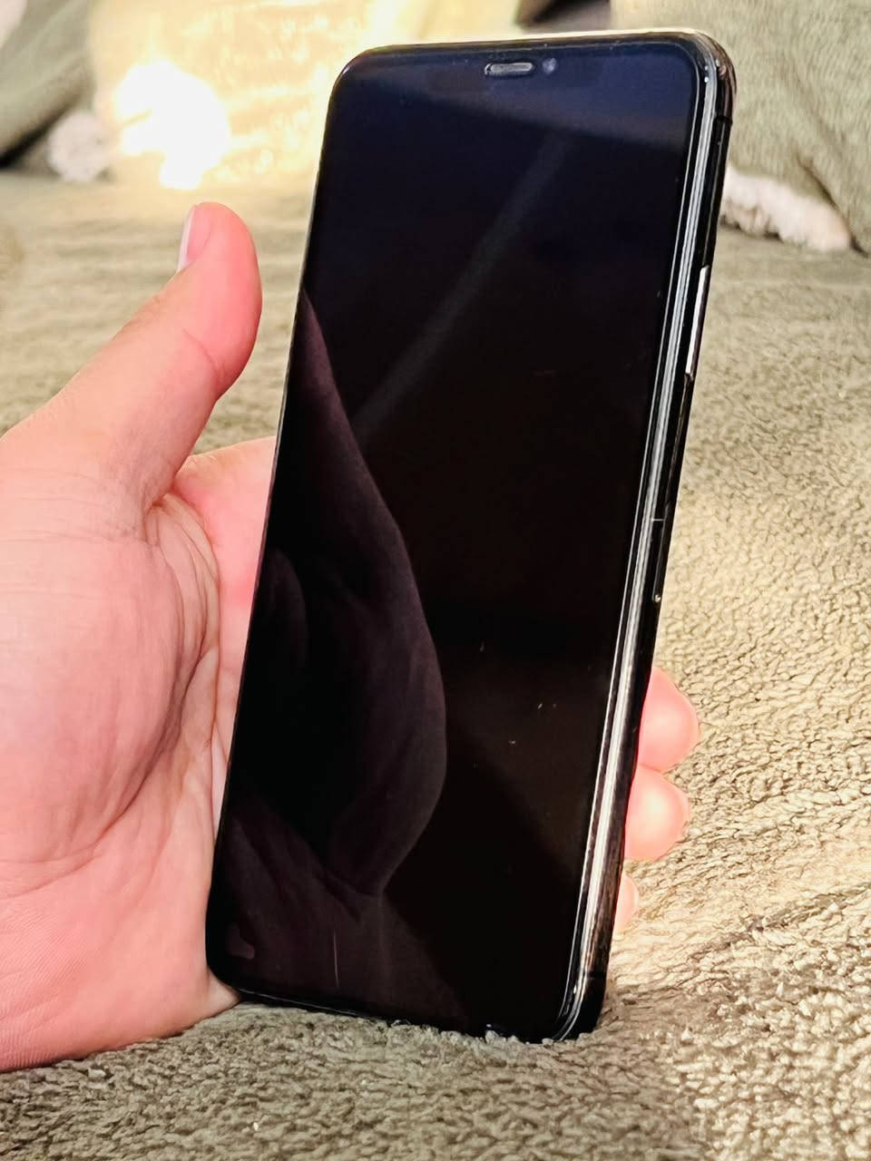 ايفون 11برو مكاس
ذاكره 256

البطارية 78

السعر 370

جهاز جداً نظيف ع وضع شركة

مكاني قوس بغداد الدوره

ملاحظة جهاز ويا بطارية اصلية بس ممبدلة 
اروس 15برو ماكس عادي

***********
