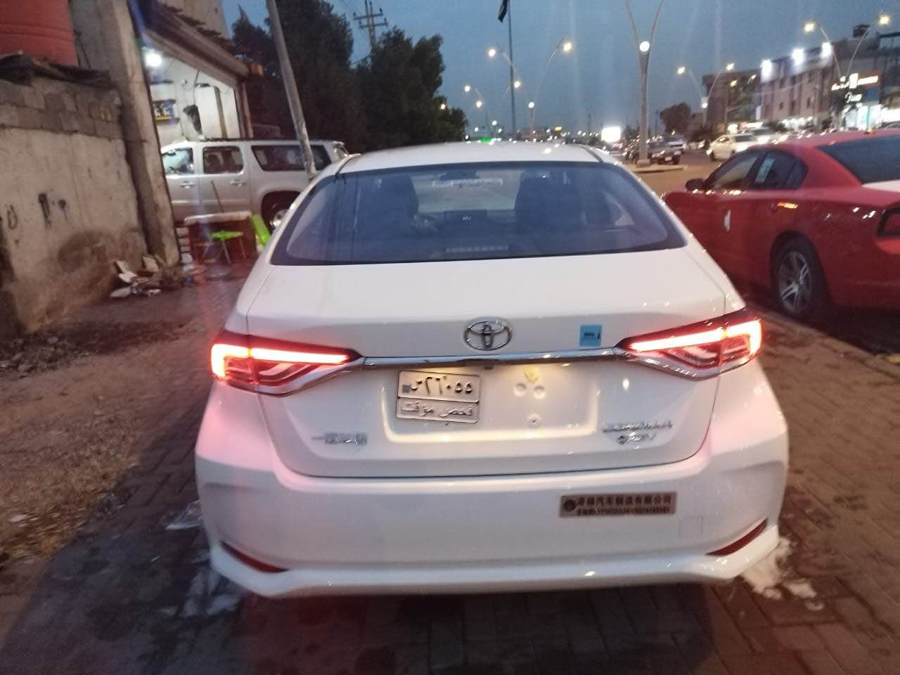 السلام عليكم 
للبيع سياره كورلا ٢٠٢٥ زيرو بأسمي ماشيه ٥٠٠ هايبرد بانزين وكهرباء تحكم ستيرن فتحه سقف والمواصفات الباقيه معروفه السعر ١٦٩  الاتصال *********** البصرة, العراق
