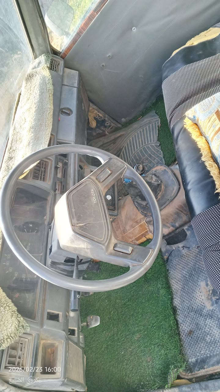 بسم الله توكلت على الله
تايوتا 88 محرك 3y مش مفتوح كمبيو 4 مارشات 
السيارة محرك كمبيو شاصي اللهم بارك 
تبي كيت مارشة والهيكل كما موضح في الصور 
مكانها الخمس السعر 15500
0922599425
#ملاحظة يرجى مراعة الاتصال اوقات الصلاة


**إذا كنت صاحب هذا الإعلان وتريد حذفه لأي سبب، رجاءا أرسل رسالة إلى الدعم الفني**