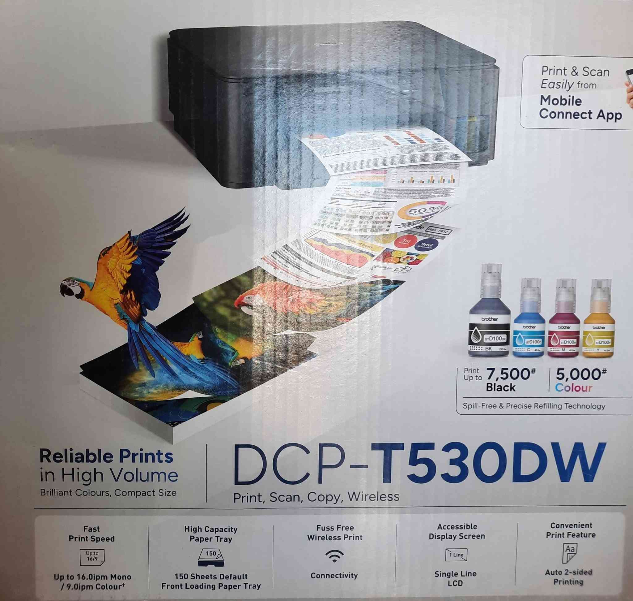 BROTHER ــDCP-T530DW.
طابعة Brother DCP-T530DW.. خيارك الذكي والعملي! 🖨️
​إذا كنت تبحث عن طابعة تجمع بين الجودة العالية والتوفير، فهذا الجهاز هو الأنسب لك:
​✅ جديدة بالكرتونة (وكالة): الجهاز جديد تماماً، بكرتونته الأصلية، وبحالة ممتازة.
✅ اقتصادية جداً: بنظام خزان الحبر، ستطبع آلاف الأوراق بتكلفة بسيطة جداً.
✅ سهولة الاتصال (Wireless): يمكنك الطباعة مباشرة من هاتفك الذكي دون الحاجة لأي كابلات.
✅ متعددة المهام: تقوم بالطباعة، التصوير، والمسح الضوئي (Scanner) بجهاز واحد.
✅ طباعة على الوجهين: توفر لك الورق بفضل خاصية الطباعة التلقائية للوجهين.
​مثالية للمكاتب، الطلاب، والاستخدام المنزلي.
​📍 الجهاز جديد بالكامل (وكالة).
​للاستفسار عن السعر أو الشراء، يرجى مراسلتنا


**إذا كنت صاحب هذا الإعلان وتريد حذفه لأي سبب، رجاءا أرسل رسالة إلى الدعم الفني**