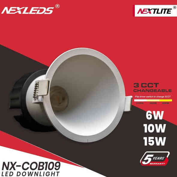 خيارك الأول لإنارة أنيقة واحترافية بتصميم عميق 
مانع توهج يمنحك إضاءة مريحة للعين
مُتغير اللون حسب الرغبة عن طريق زّر خاص في نفس المُنتج
أبيض 6500K - أوفوايت 4000K - شمسي 3000K
جودة ألوان عالية +90 CRI بكفاءة إضاءة ممتازة 100lm/W
عمر تشغيلي طويل يصل إلى 50,000 ساعة
زاوية شعاع مثالية 24° لتوزيع راقي ومنتظم
الضمان 5 سنوات
***********
***********
الادارة
***********
