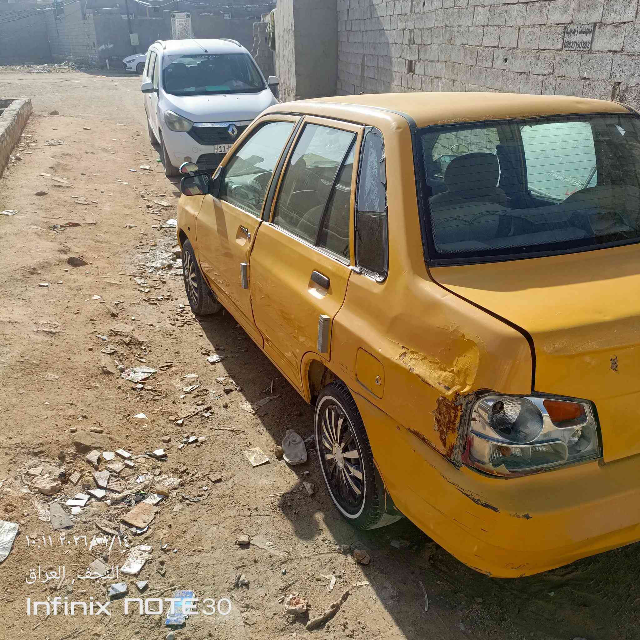 اسلام عليكم سايبه دمعه موديل 12 ابيعك هل موجود رقم بغداد صدامي سنويه عضم السياره شوف العين السعر مليون و100 وبيه مجال حك الجيه  *********** مكان السيارة النجف شارع المطارقرب الحرفين
