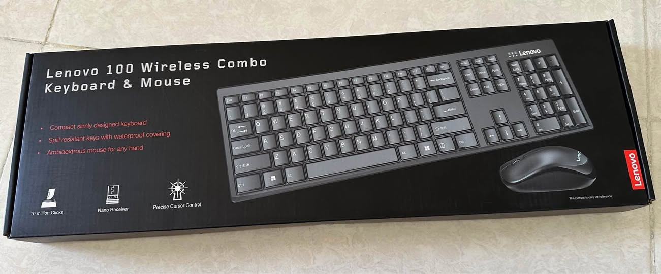 كيبورد وماوس لاسلكي Lenovo 100 Wireless Combo
جديد 100% ولم يتم فتح العلبة (مختوم) 🔥

🔹 كيبورد نحيف ومريح للكتابة
🔹 ماوس لاسلكي دقيق وسهل الاستخدام
🔹 اتصال USB (Plug & Play) بدون برامج
🔹 مقاوم لرذاذ الماء
🔹 عمر ضغط الأزرار طويل (حتى 10 مليون ضغطة)
🔹 مناسب للعمل، الدراسة، والاستخدام اليومي

📦 المنتج جديد داخل العلبة الأصلية
…………………. …………………. ………………

کیبۆرد و ماوسی وایەرلەس Lenovo 100 Wireless Combo
نوێ 100% و هێشتا نەکراوە (لە ناو سندووقی داخراودایە) 🔥

🔹 کیبۆردێکی باریک و ئاسودە بۆ نووسین
🔹 ماوسێکی وایەرلەس بە وردی و ئاسان
🔹 پەیوەندی USB (Plug & Play) بێ پێویستی بە بەرنامە
🔹 دژ بە ئاوی کەم (spill resistant)
🔹 تەمەنی دوگمەکان درێژ (تا 10 ملیۆن جار)
🔹 گونجاو بۆ کار، خوێندن و بەکارهێنانی ڕۆژانە

📦 کاڵاکە نوێیە و لە ناو سندووقی سەرەکییەکەیدایە السليمانية, العراق


**إذا كنت صاحب هذا الإعلان وتريد حذفه لأي سبب، رجاءا أرسل رسالة إلى الدعم الفني**