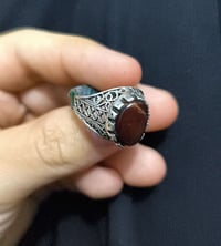 محبس • عقيق يماني • نقش الامام العباس