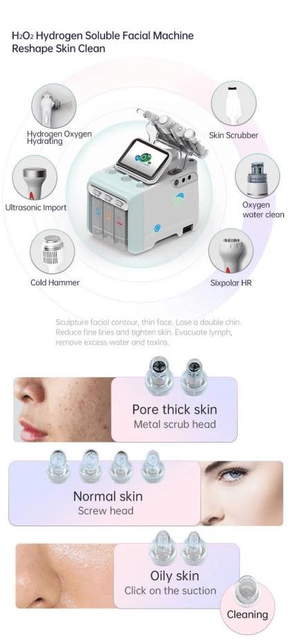 جهاز هيدرافيشال 6 في 1 VDالعناية بالبشرة بالهيدروجين والأكسجين 7 في 1 مع قناع للاستخدام المنزلي أو في المنتجعات الصحية لشد البشرة والرؤس السوداء جهاز احترافي.  ( شاشه لمس )   
  (غير مستخدم ) بالكارتون.  امزون. سعر ٣٠٠ دولار.  لو تلحك لو لا

متوفر توصيل لكل العراق ***********
