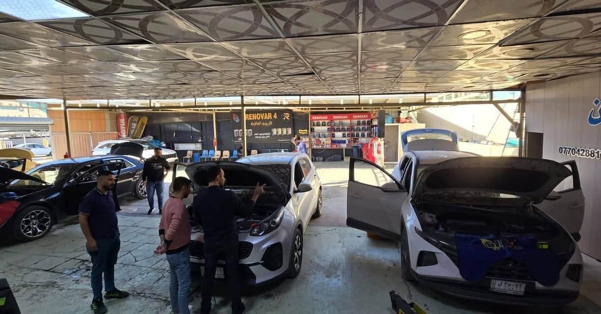 #جانب من اعمالنا المنجزة 
#مختصون بتكييف السيارات الكورية الحديثة 
#المهندس
م. *********** #الصليخ_شارع_المعارض_قرب_فلكة_مهدي_عماش
