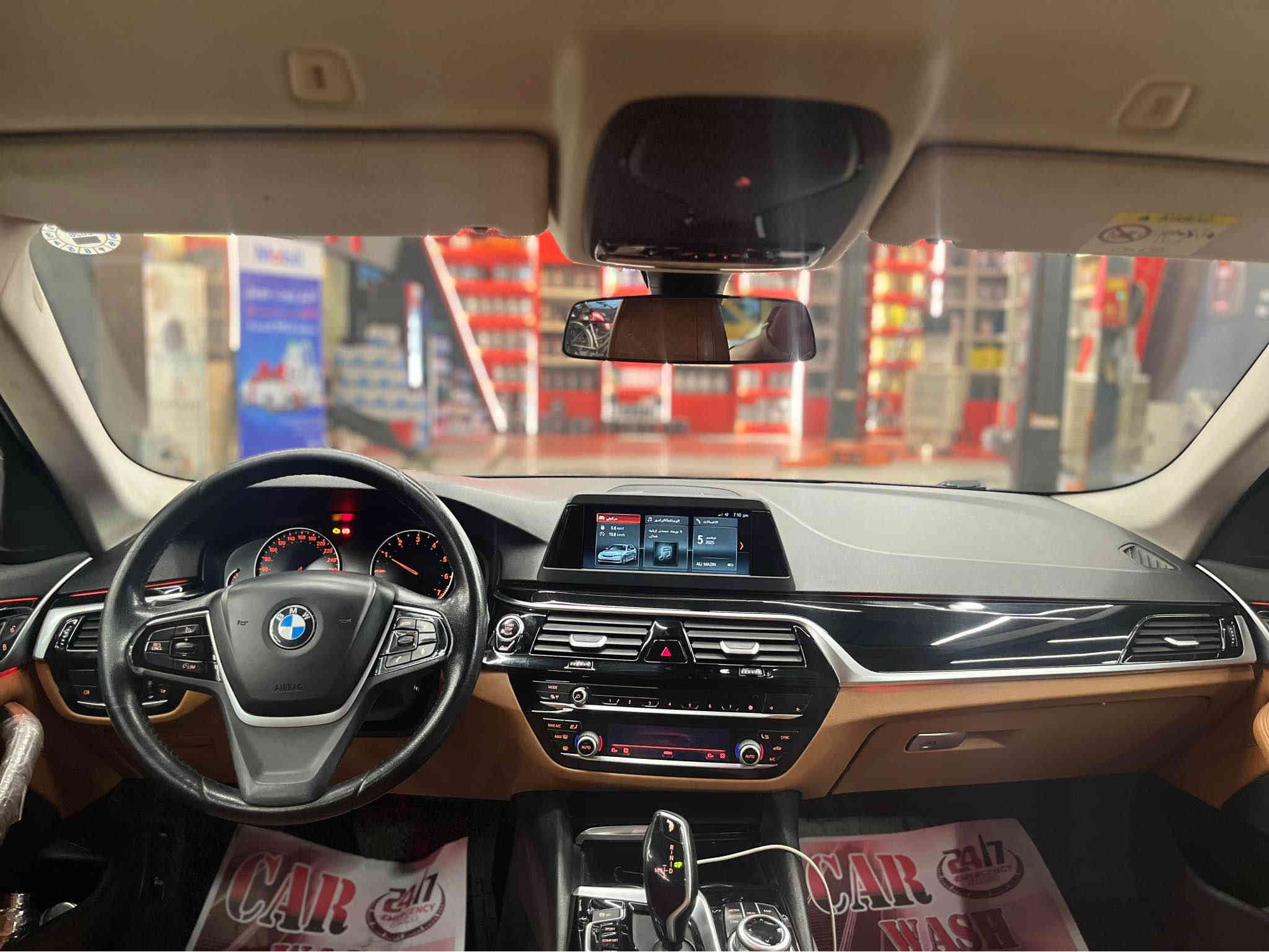 خليجي BMW 520i  مكينة 2.0 تون تيربو  سيارة جاهزة من كل النواحي باسمي بيها 3 قطع صبغ اثر جراد ما بيها حادث سيارة فول مواصفات سعر 140 *********** بغداد
