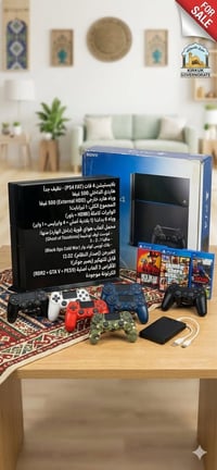 بلايستيشن ٤ فات • هارد ٥٠٠ غيغا • ٦ يدات